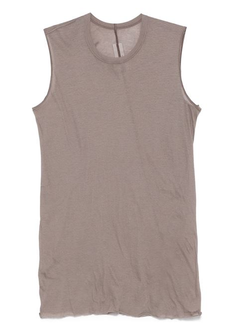 Taupe brown tank top Rick Owens - men